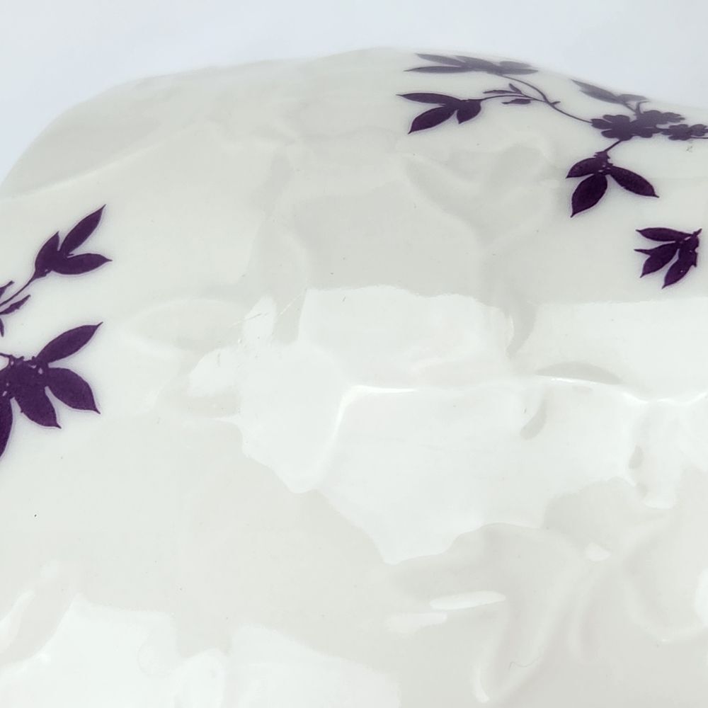 ☕️Starbucks 2006 Embossed Ivory & Purple Floral 9oz Teacup/Mug - Picture 8 of 12